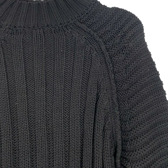 Forever 21 Black Ribbed Knit Sweater Size Small‎ Cozy Stylish 100% 493 - Picture 8 of 9